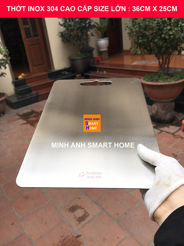 Thớt inox 304 kháng khuẩn size lớn