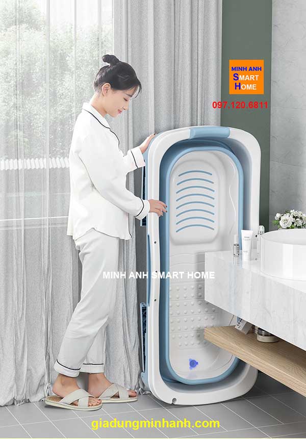 Tính năng bồn tắm nhựa gấp gọn