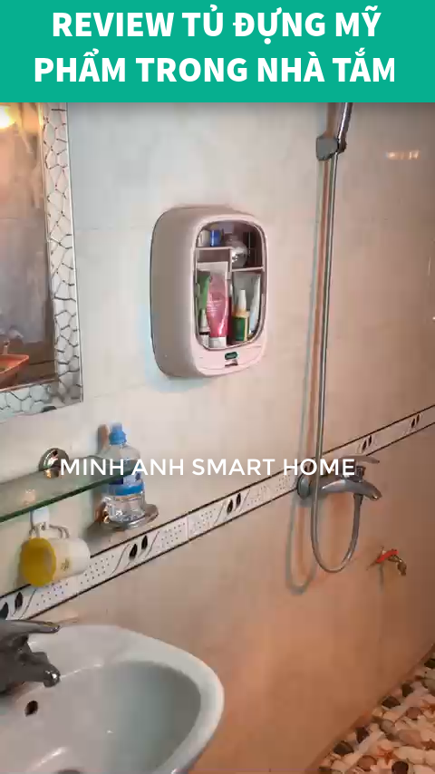 Tủ mỹ phẩm dán tường trong nhà tắm