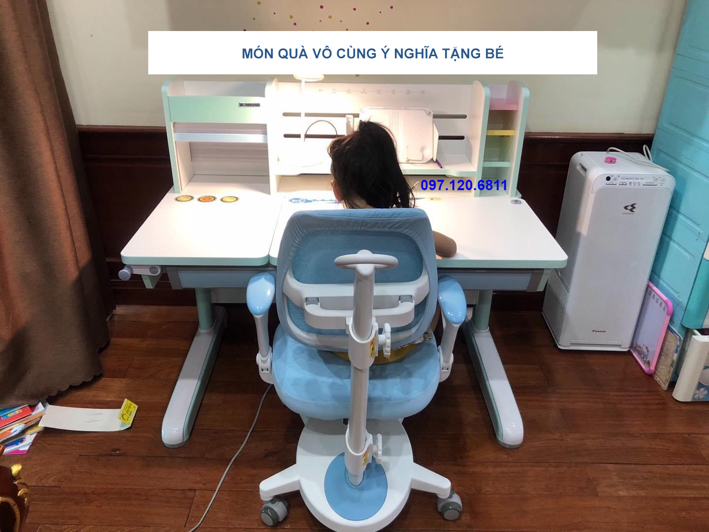 Bàn Học Chống Gù Chống Cận Cho Học Sinh 120cm M-120G