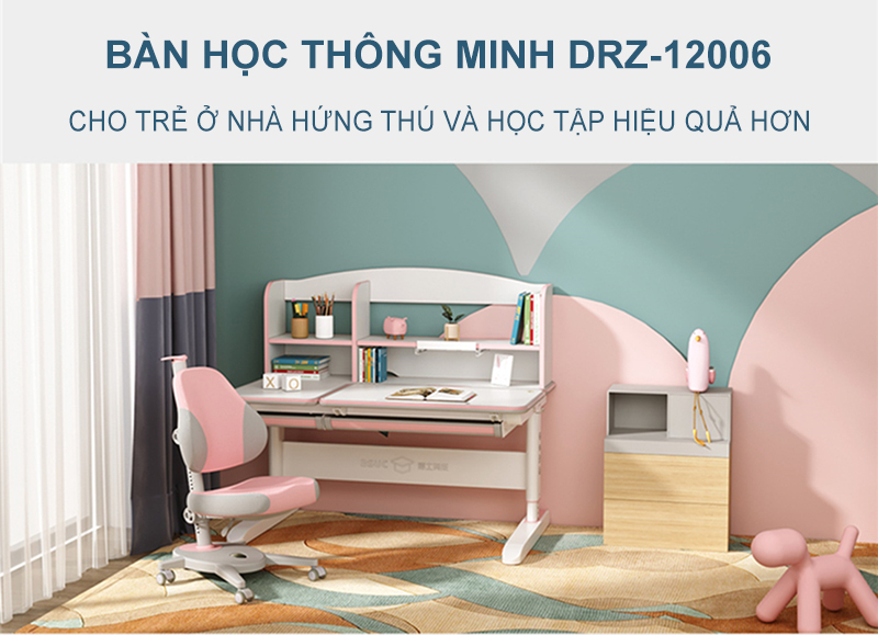 Bàn Học Chống Gù Chống Cận Dài 120cm DRZ-12006
