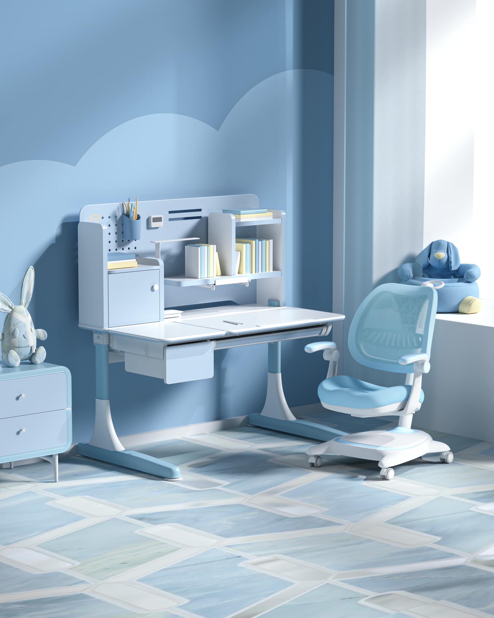 Bàn Học Chống Gù Chống Cận Cao Cấp DS-91200L