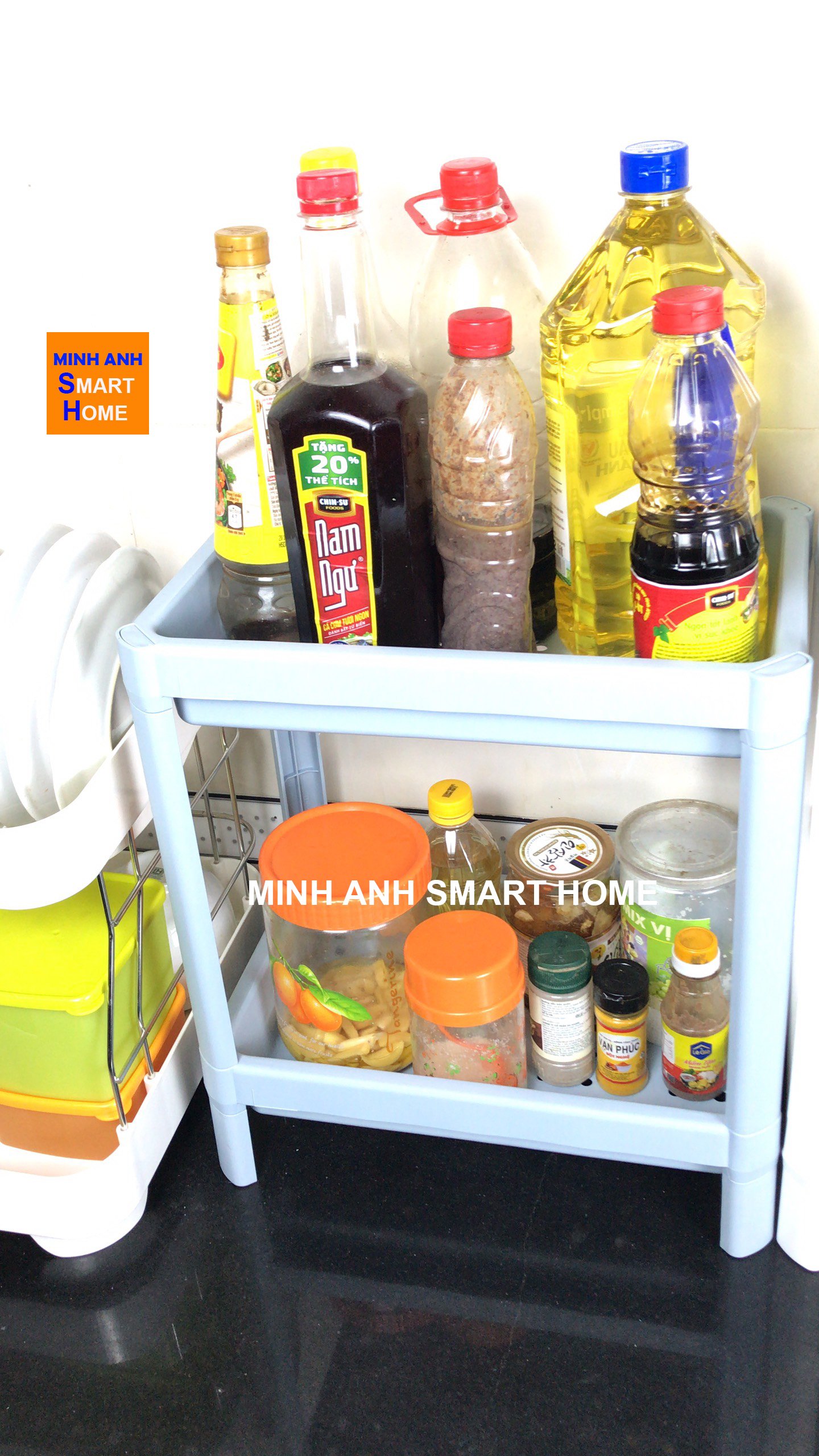 Kệ đựng gia vị đa năng chữ nhật