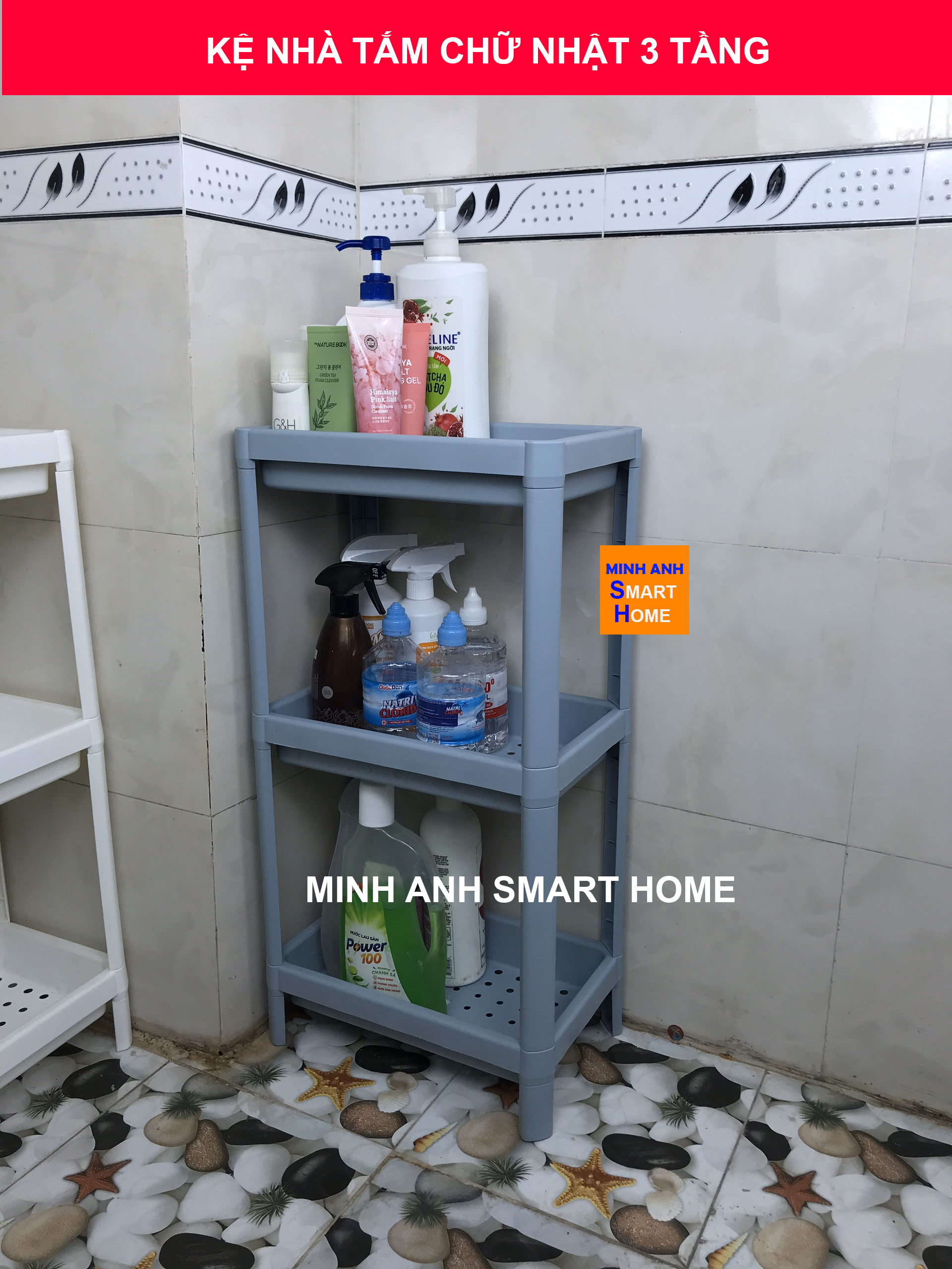 Kệ nhà tắm đa năng chữ nhật siêu hot