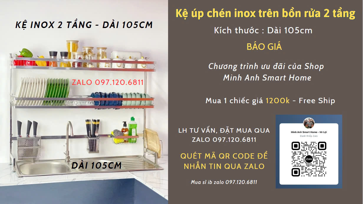 Kệ trên bồn rửa có nắp đậy