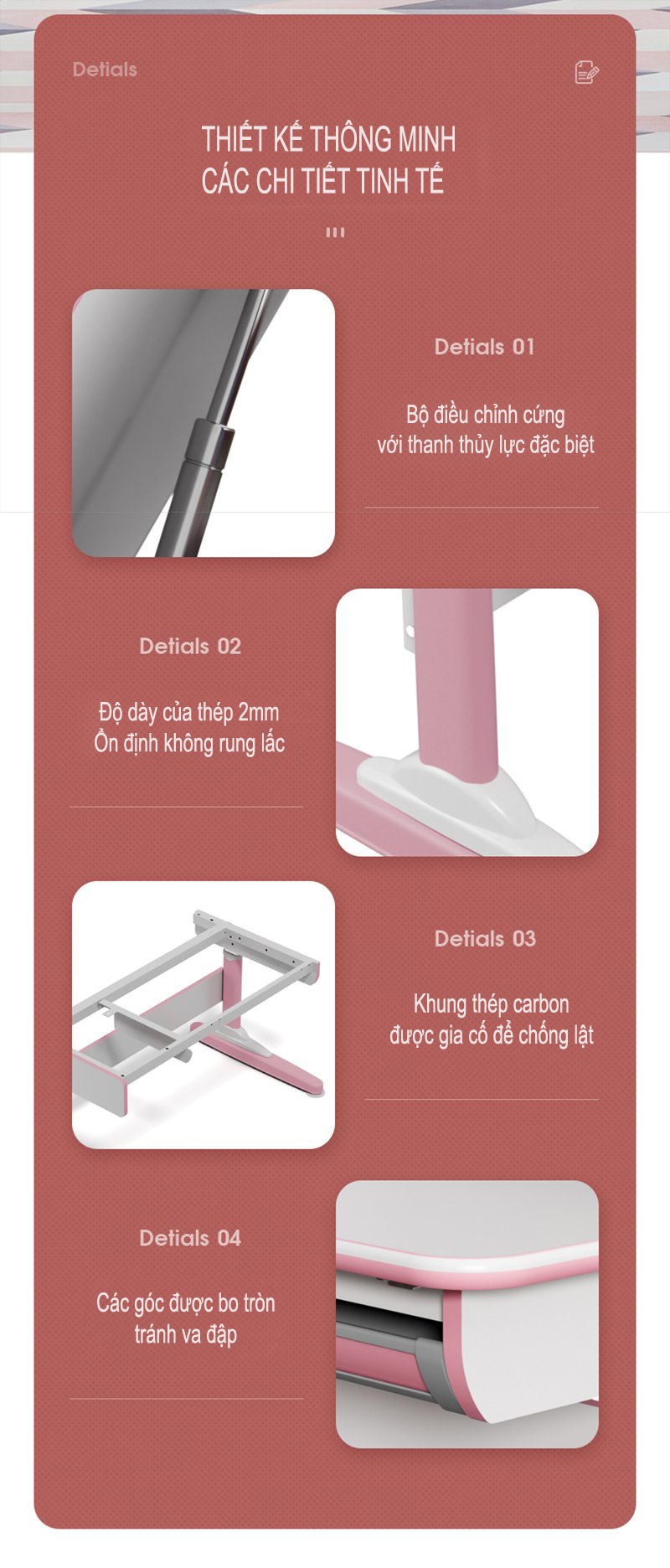 Bàn học chống gù chống cận cho bé DRZ-10003