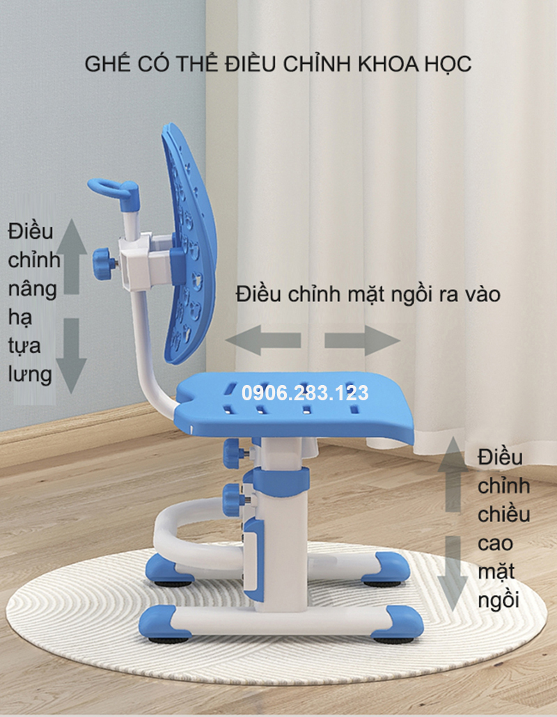 Bộ Bàn Học Thông Minh Chống Gù Chống Cận Cho Bé BK-306