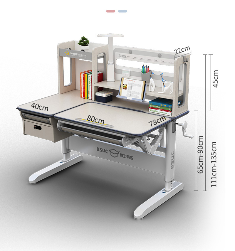 Bàn Học Chống Gù Chống Cận Cao Cấp - Nâng Hạ Thủy Lực DRZ-12002