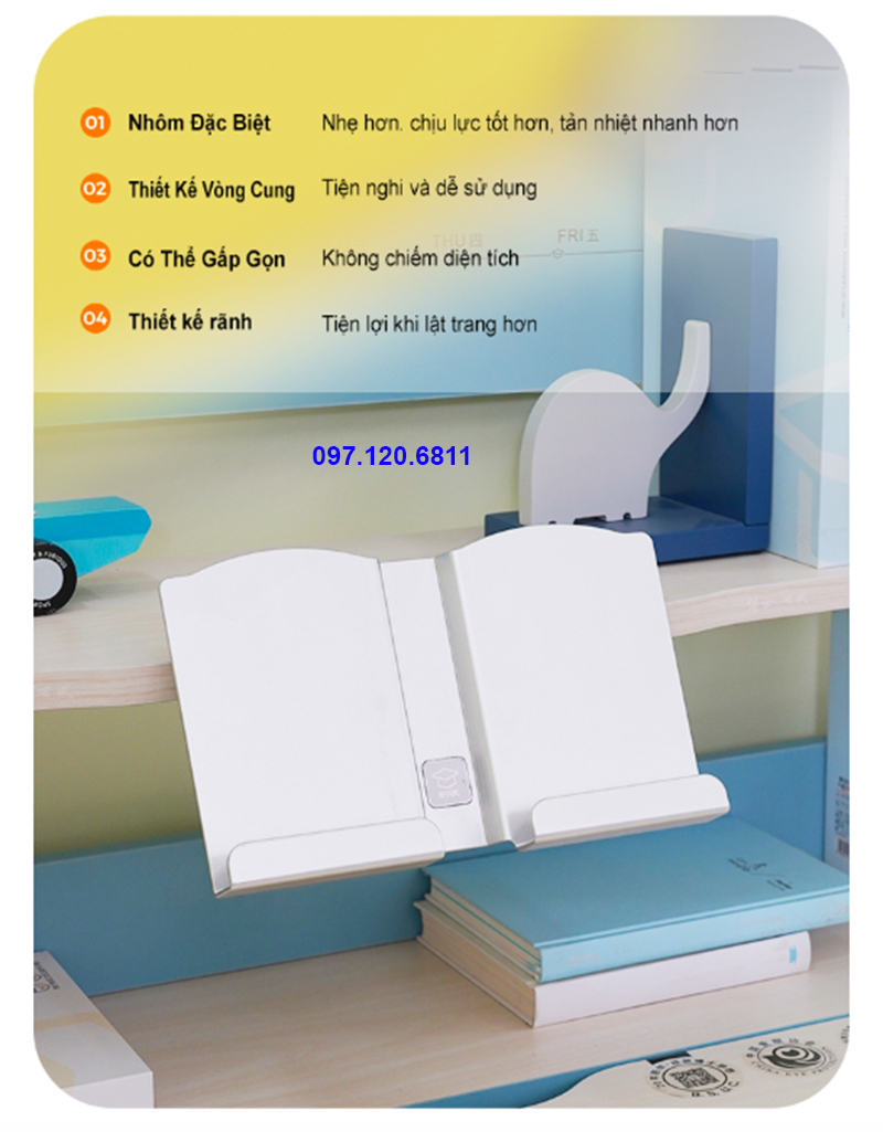 Bàn Học Chống Gù Chống Cận Vân Gỗ DKZ - 120