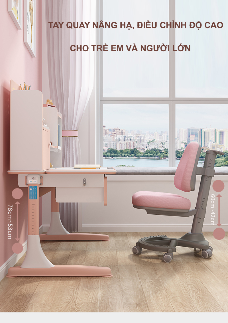 Bàn Học Chống Gù Chống Cận Cao Cấp DS-91200L