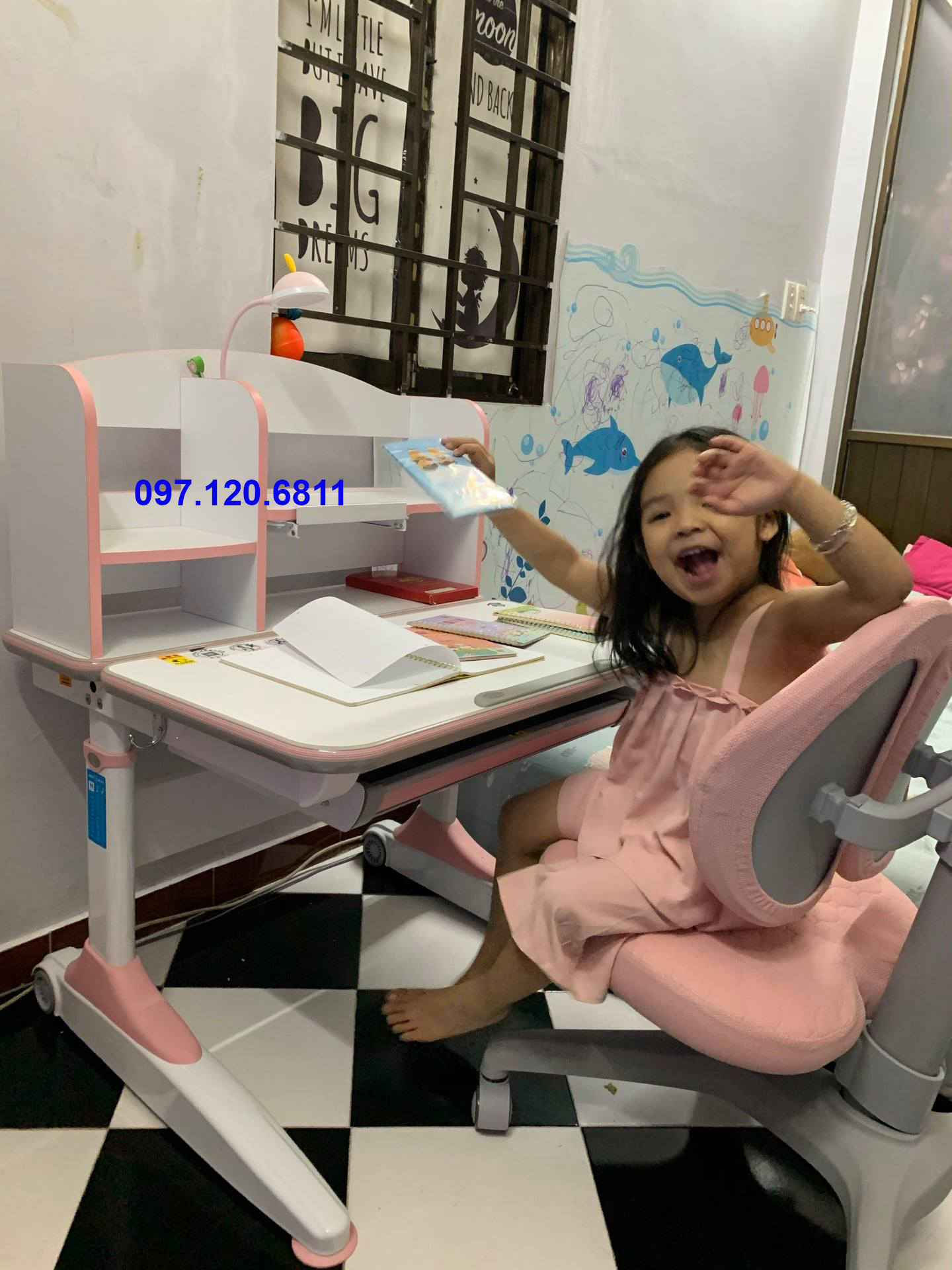 Bàn Học Chống Gù Chống Cận 80cm mã DRZ-8001