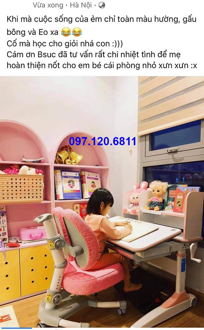 Bàn Học Chống Gù Chống Cận 80cm mã DRZ-8001