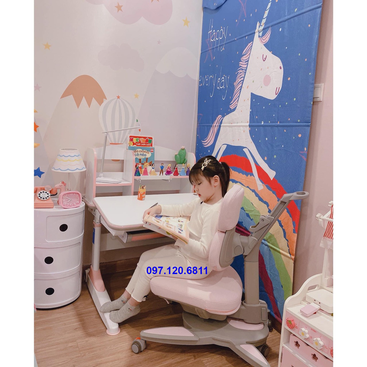 Bàn Học Chống Gù Chống Cận 80cm mã DRZ-8001