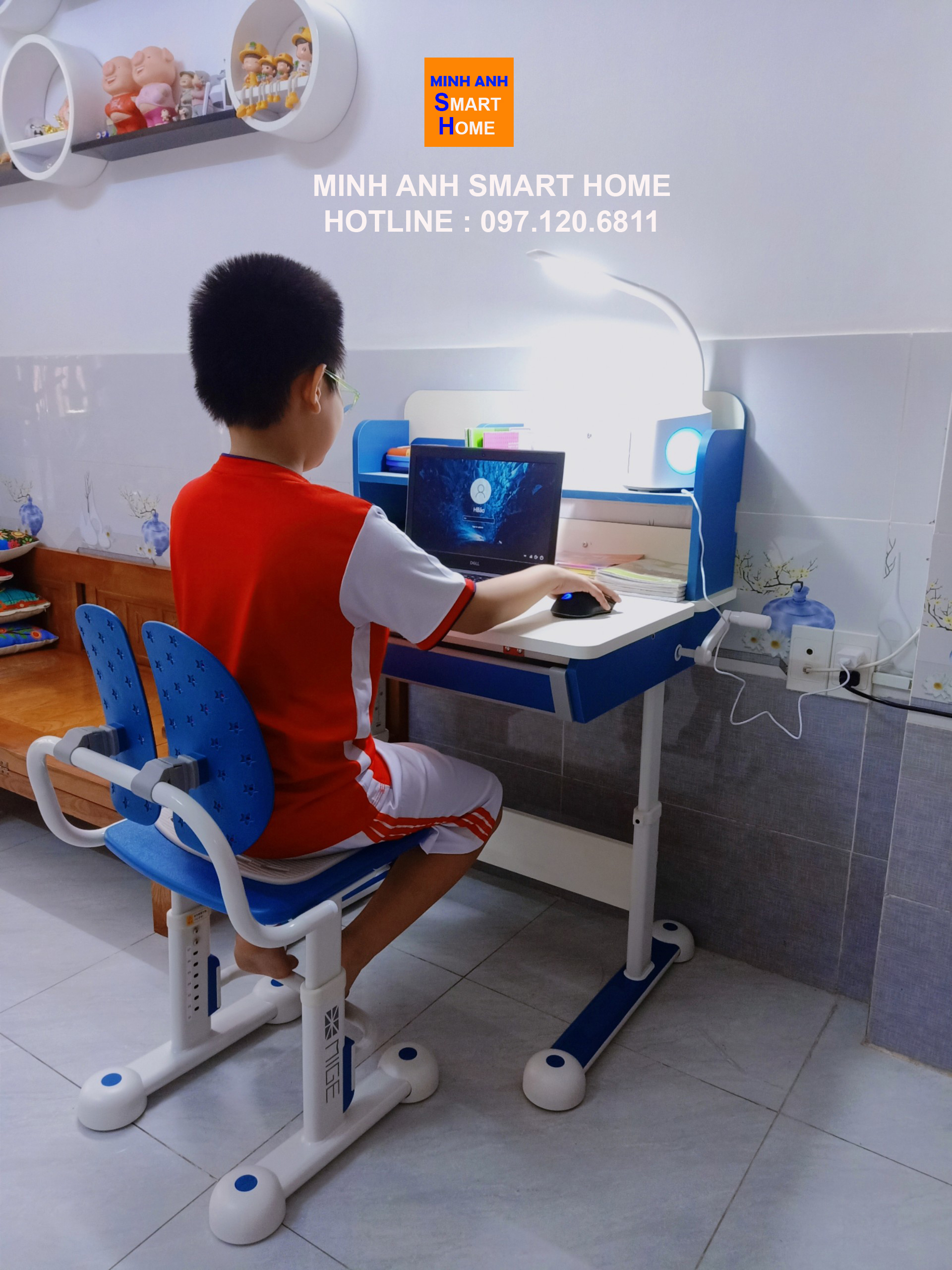 Bộ Bàn Học Chống Gù Chống Cận M-1080 Và Ghế M-167