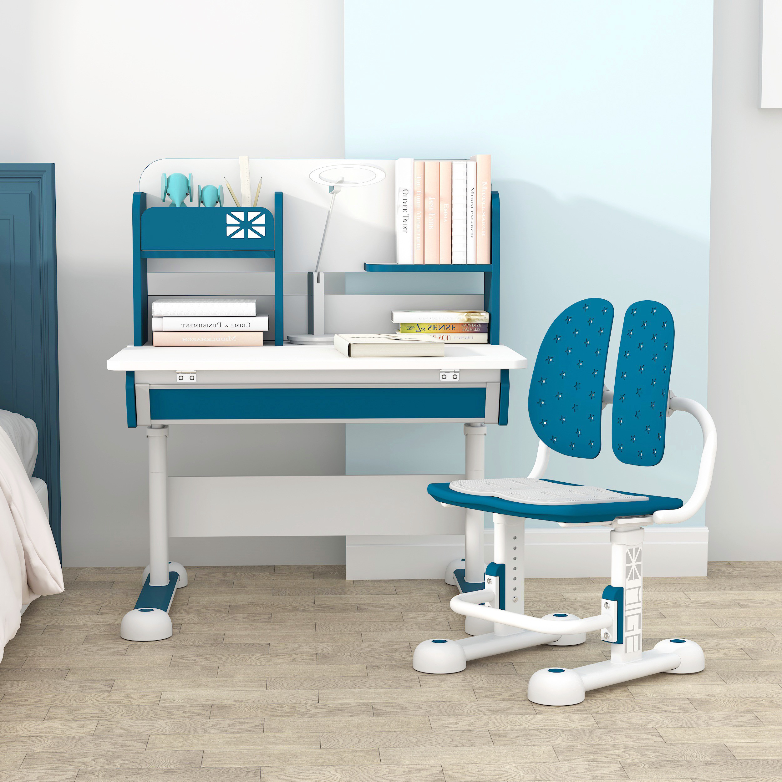 Bộ Bàn Học Chống Gù Chống Cận M-1080 Và Ghế M-167