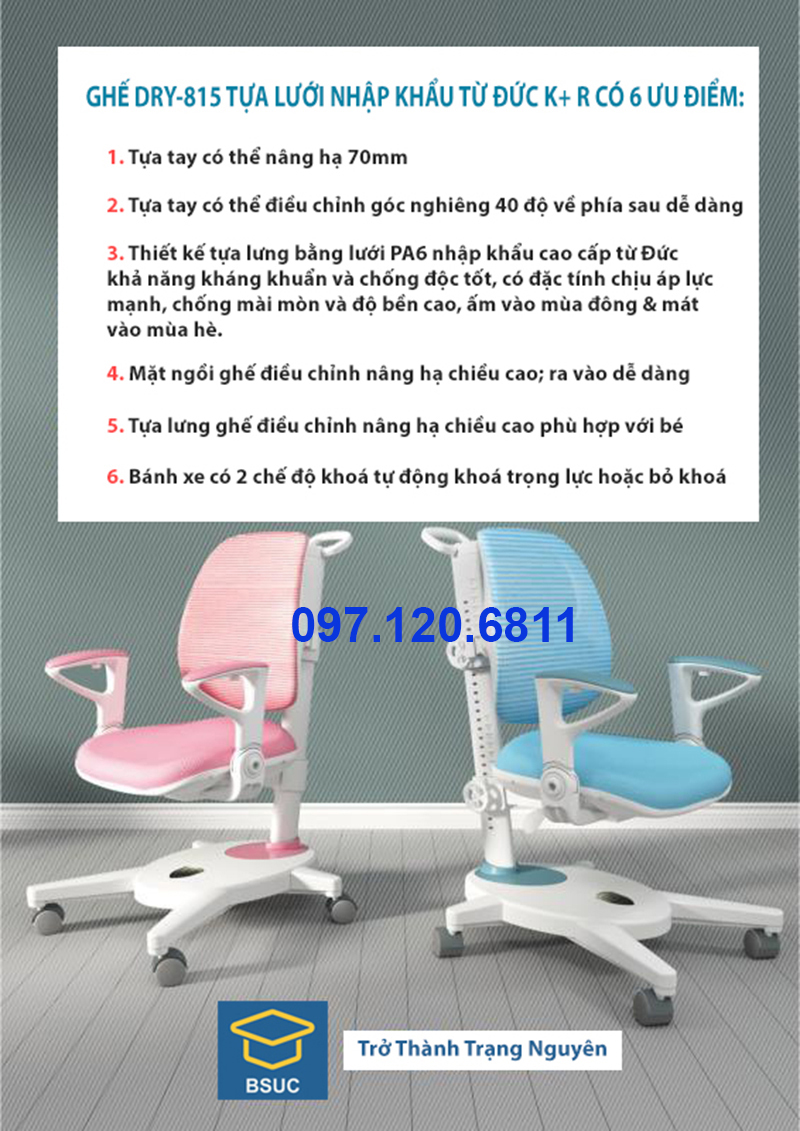 Ghế Chống Gù Cao Cấp DRY-815