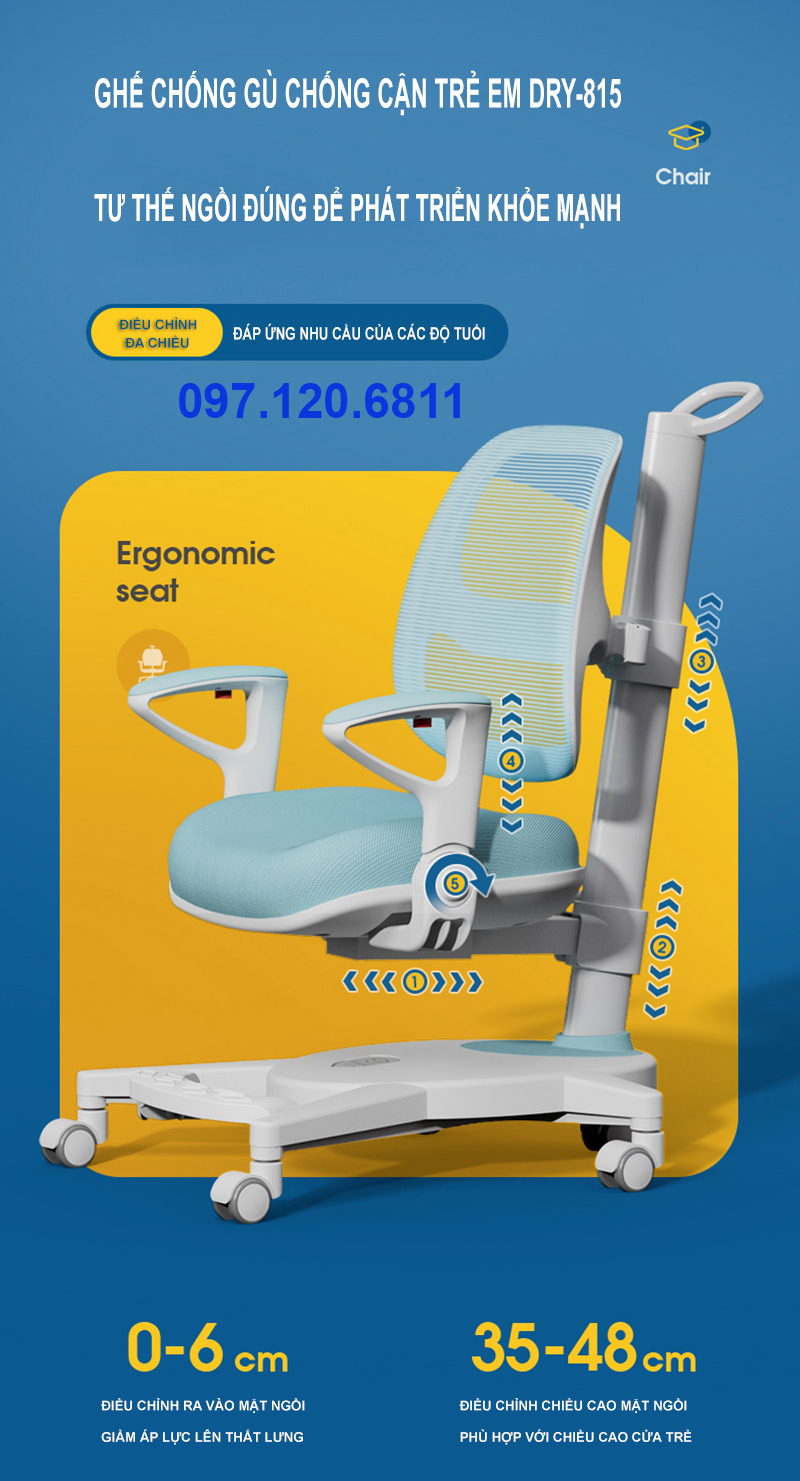 Ghế Chống Gù Cao Cấp DRY-815