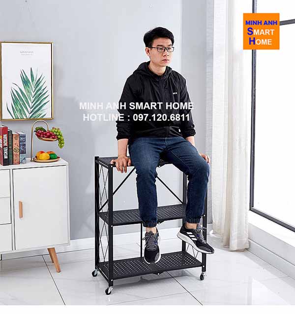 Kệ Gấp Gọn Đa Năng Nhập Khẩu Cao Cấp 3 tầng - 4 tầng - 5 tầng
