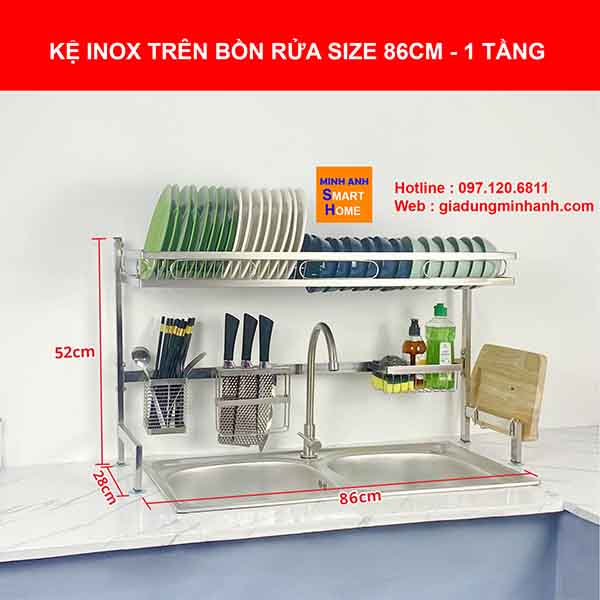 Kệ Chén Inox Trên Bồn Rửa được ưa chuộng nhất